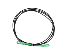 Extralink Patch Cord SC/APC-SC/APC Juodas, Single-mode, Simplex, 3mm, 2m