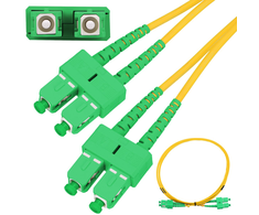 Extralink SC/APC-SC/APC Patch Cord, Single-mode, Duplex, G652D, 3mm, 3m