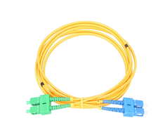 Extralink SC/UPC-SC/APC Patch Cord, PVC, Single Mode, Duplex, G652D, 3mm, 0.5m