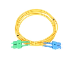 Extralink SC/UPC-SC/APC Patch Cord, PVC, Single Mode, Duplex, G652D, 3mm, 0.5m