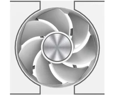 Korpuso Ventiliatorius - DarkFlash DM8 LINE Baltas 800–1600 RPM 58 CFM 4 Kontaktų PWM 5 V 3 Kontaktų ARGB 7 Menčių Ventiliatoriai Baltas