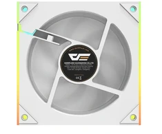 Korpuso Ventiliatorius - DarkFlash DM8 LINE Baltas 800–1600 RPM 58 CFM 4 Kontaktų PWM 5 V 3 Kontaktų ARGB 7 Menčių Ventiliatoriai Baltas