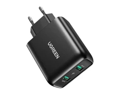 Greitas įkroviklis UGREEN, 2xUSB-A, 18W, PD 3.0 EU (juodas)