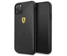 „Ferrari Ferrari“ kietas dėklas FESPCHCN58CBBK „iPhone 11 Pro“ gėrimas / gėrimas „On Track“ anglies efektas