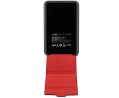 Powerbank Ferrari Metal Logo MagSafe induction 15W 10000 mAh su stovo funkionalumu - juodos spalvos