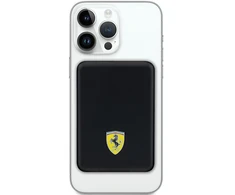 Ferrari Powerbank FEPB5MNCAK 15W 5000mAh juodos spalvos Metal Logo MagSafe