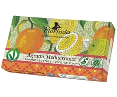 La Dispensa Florinda Mosaico muilas augalinis, rankų darbo, parfumuotas, Viduržemio jūros citrusinių vaisių aromato, 100 g