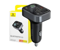 FM siųstuvas Baseus S-09 Pro, Bluetooth (juodas)