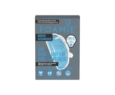 Kietasis prausiklis vyrams Foamie 3 in 1 Shower Body Bar For Men Seas the Day, su mėtomis ir citrina