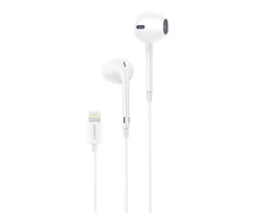 Laidinės ausinės lightning Foneng T28 iPhone - baltos