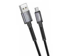 Foneng X83 USB į mikro USB laidas, 2.1A, 1m (juodas)