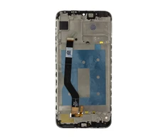 Dėklas For_Huawei LCD ekranas + jutiklinis blokas + priekinis dangtelis Huawei Y7 2019 juodas (11 kontaktų) be logotipo