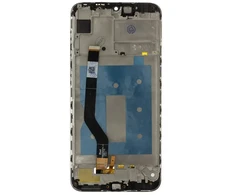 For_Huawei LCD ekranas + jutiklinis blokas + priekinis dangtelis Huawei Y7 2019 juodas (11 kontaktų) be logotipo