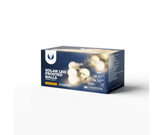 TelForceone String Light Solar LED FROSTED BALLS SFB61 6,5m 30 rutuliukai šiltai baltos spalvos Forever Light