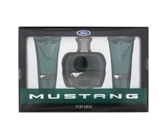 Set Ford: Mustang Žalias Eau De Toilette For Men, 100 ml + Mustang Žalias Hydrating Dušo želė All Skin Types, 100 ml + Mustang Žalias Hydrating After-Shave Balm, 100 ml