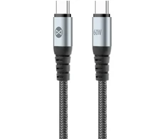 Forever Braix USB-C – USB-C laidas 1,0 m 60W juodas