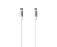 Forever kabelis USB-C - USB-C 1,2 m 3A 20W WHP12320 baltos spalvos