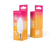 Telforceone Forever Light LED Bulb E14 C37 2.2W 260lm 3000K class E
