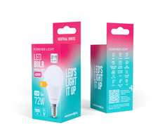Telforceone Forever Light LED Bulb E14 G45 8.5W 1000lm 4000K class E