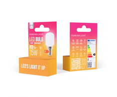 Telforceone Forever Light LED Bulb E14 T26 1.5W 135lm 3000K class F