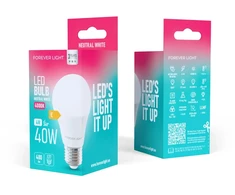 Eko Light „Telforceone Forever Light“ LED lemputė E27 A55 4W 480lm 4000K E klasė