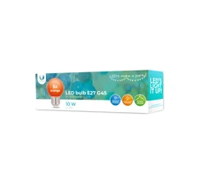 LED lemputė E27 G45 2W 230v oranžinė 5vnt Forever Light