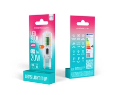 Telforceone Forever Light LED Bulb G9 2.2W 200lm 4000K class F