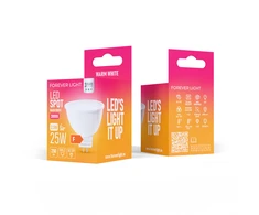 Telforceone Forever Light LED Bulb GU5,3 MR16 2.5W 250lm 3000K 12V class F