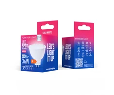 Telforceone Forever Light LED Bulb GU5,3 MR16 4.2W 400lm 6000K 12V class F