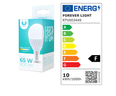 TelForceone LED lemputė E14 G45 10W 230V 3000K 900lm keramikinė Forever Light