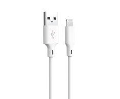 Forever recycling kabelis USB-A - Lightning 1,5m 2,4A HDKR12-AL-00 baltos spalvos
