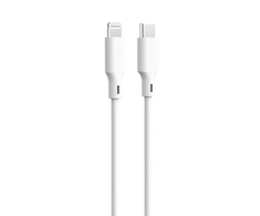 Telforceone Forever recycling kabelis USB-C - Lightning 1,5m 3A KR12-CL-00 baltos spalvos
