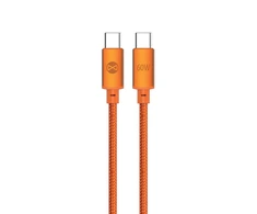 Telforceone Forever Saffron cable USB-C - USB-C 1,0 m 60W oranžinis