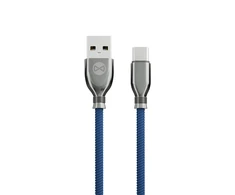 Forever Tornado kabelis USB - USB-C 1,0 m 3A navy mėlynos spalvos