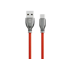 Forever Tornado kabelis USB - USB-C 1,0 m 3A raudonos spalvos