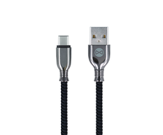 Forever Tornado kabelis USB - USB-C 1,0 m 3A juodos spalvos