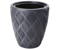 FORM PLASTIC Gėlių vazonas Flow 40cm Juoda
