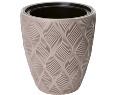 FORM PLASTIC Gėlių vazonas Flow 40cm rudas