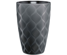 FORM PLASTIC Vazonas Flow Slim 30cm 24L, Juodas