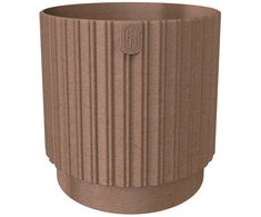FORM PLASTIC Gėlių vazonas Eco Wood Mika Cyli 14cm Rudas