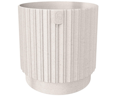 FORM PLASTIC Gėlių vazonas Eco Wood Mika Cyli 18cm Balta