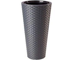 FORM PLASTIC Gėlių vazonas "Rattana Slim", 30 cm, pilkos spalvos