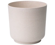 FORM PLASTIC Dekoratyvinis gėlių vazonas Satina Eco Ø15cm H14.9cm plastik./švies.rudas