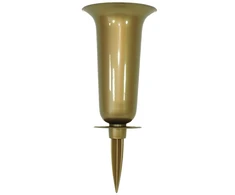 FORM PLASTIC Vaza Dama įsmeigiama į žemę D13cm/H32.7cm aukso spalvos