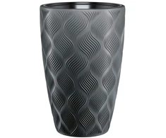 FORM PLASTIC Vazonas Flow Slim 30cm 24L, Juodas