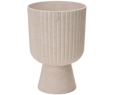Vazonas FORM PLASTIC Keli Mika Eco Wood 18cm Baltas