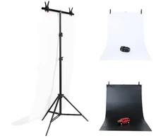 Puluz fotostudijos foninis palaikymas 70x200cm + fonai 2 vnt, DCA0976