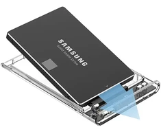 Fusion Accessories Fusion 2.5" external HDD enclosure SATA III | USB 3.0 transparent