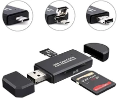 Fusion Accessories Fusion AK180 kompaktiškas kortelių skaitytuvas SDHC | Micro SD | SDXC | TF | juodas
