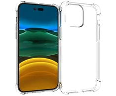 Fusion Accessories Fusion Anti Shock 1,5 mm silikoninis dėklas skirtas Apple iPhone 14 Pro Max skaidriam